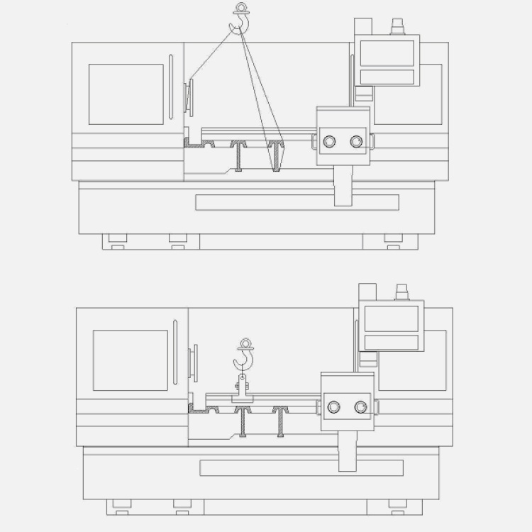 Lifting for CNC Lathe by MAXNOVO Lifting for CNC Lathe by MAXNOVO MACHINE